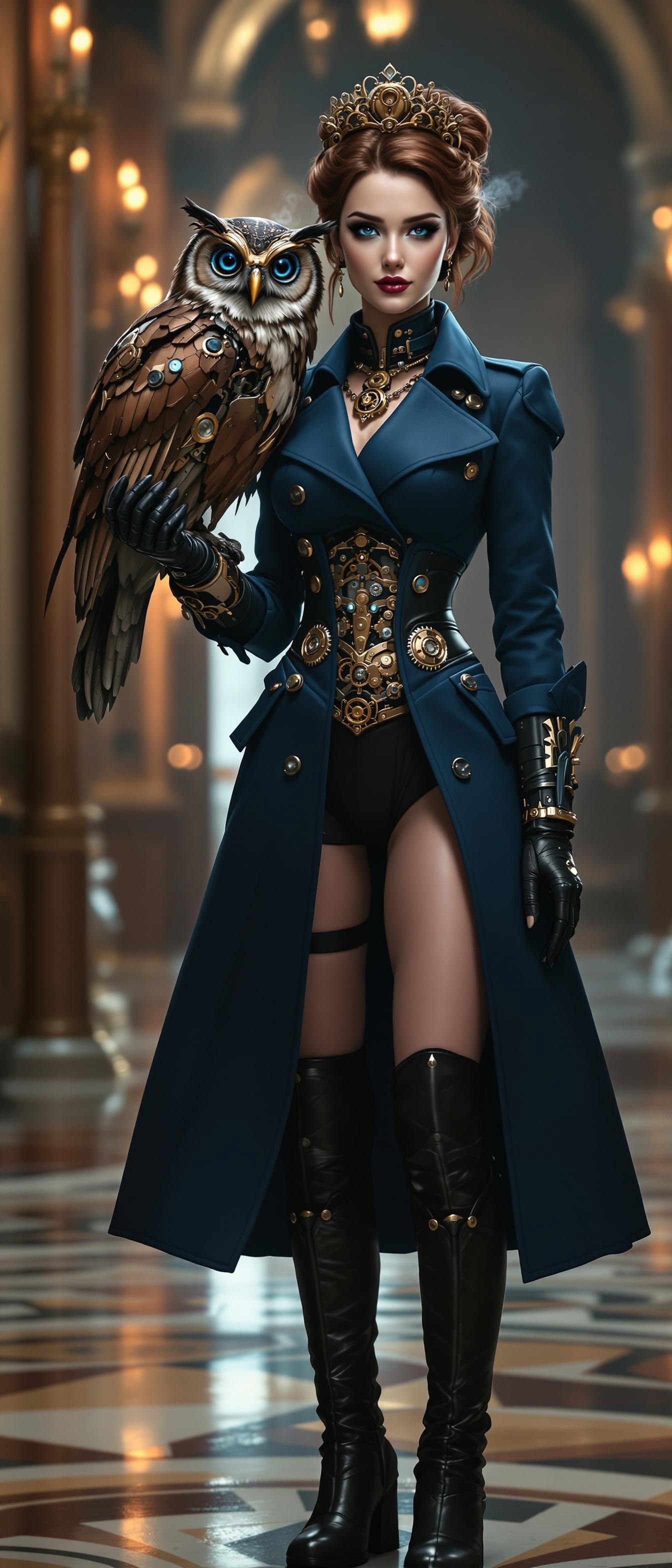 Flessia showing her Owl