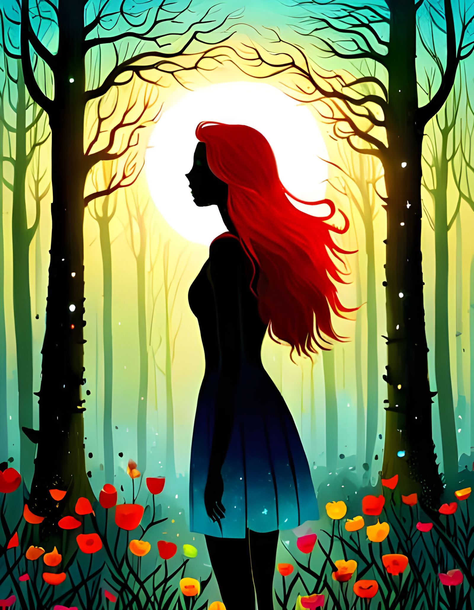 Standing in the Forest  by @rufusdinosaur