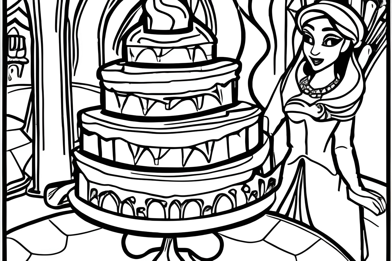 Coloring Book Page - AI Generated Artwork - NightCafe Creator