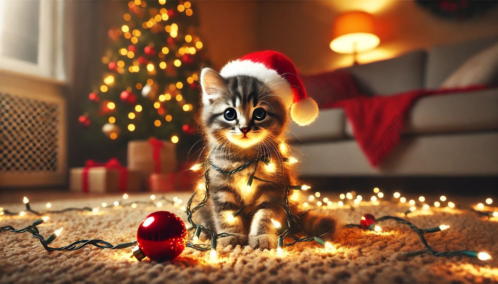 Crystmas kitty