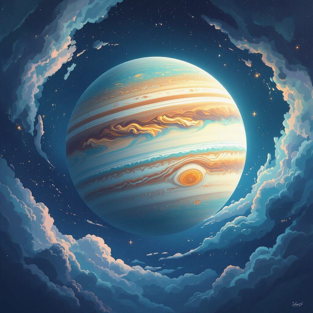 The planet Jupiter in all its glory