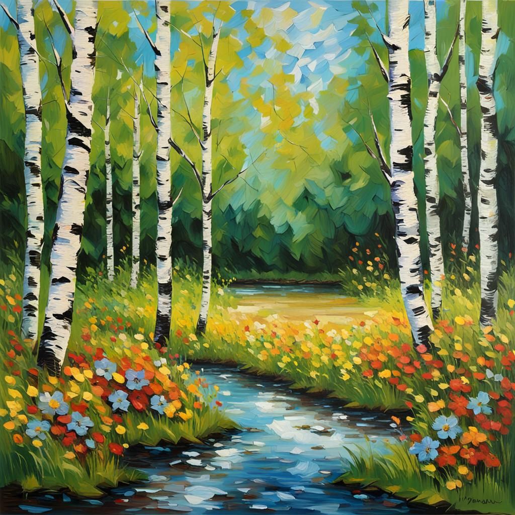 Birch Trees 10