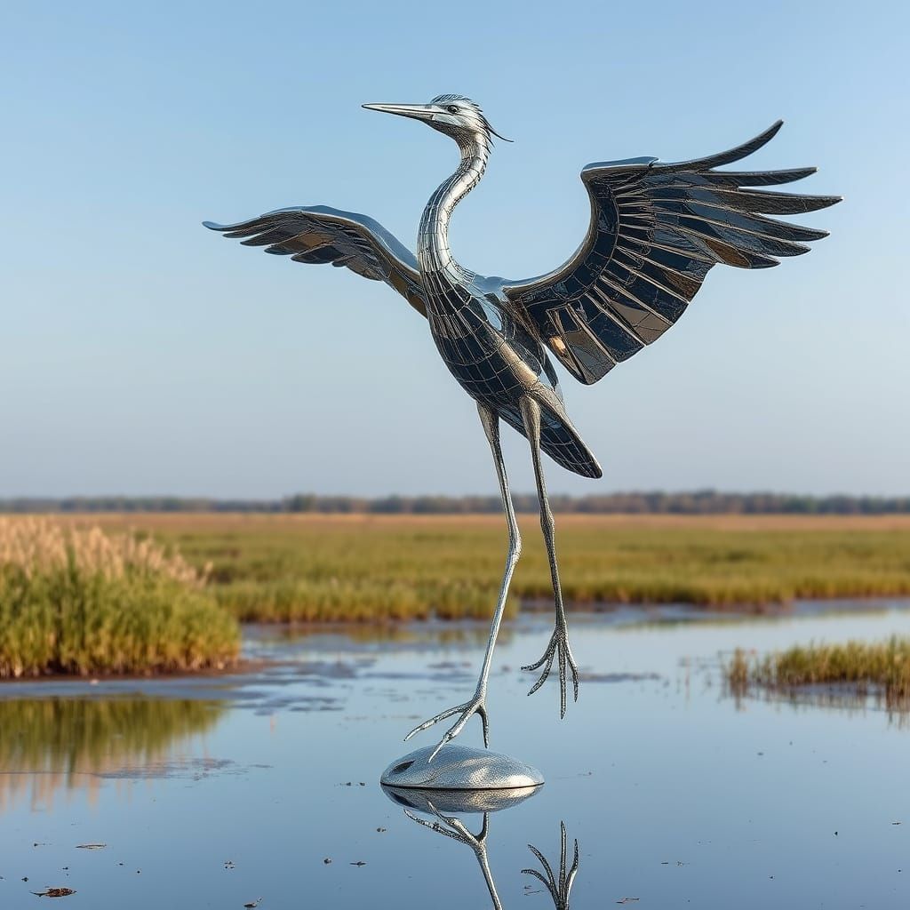 Chrome Art Installation