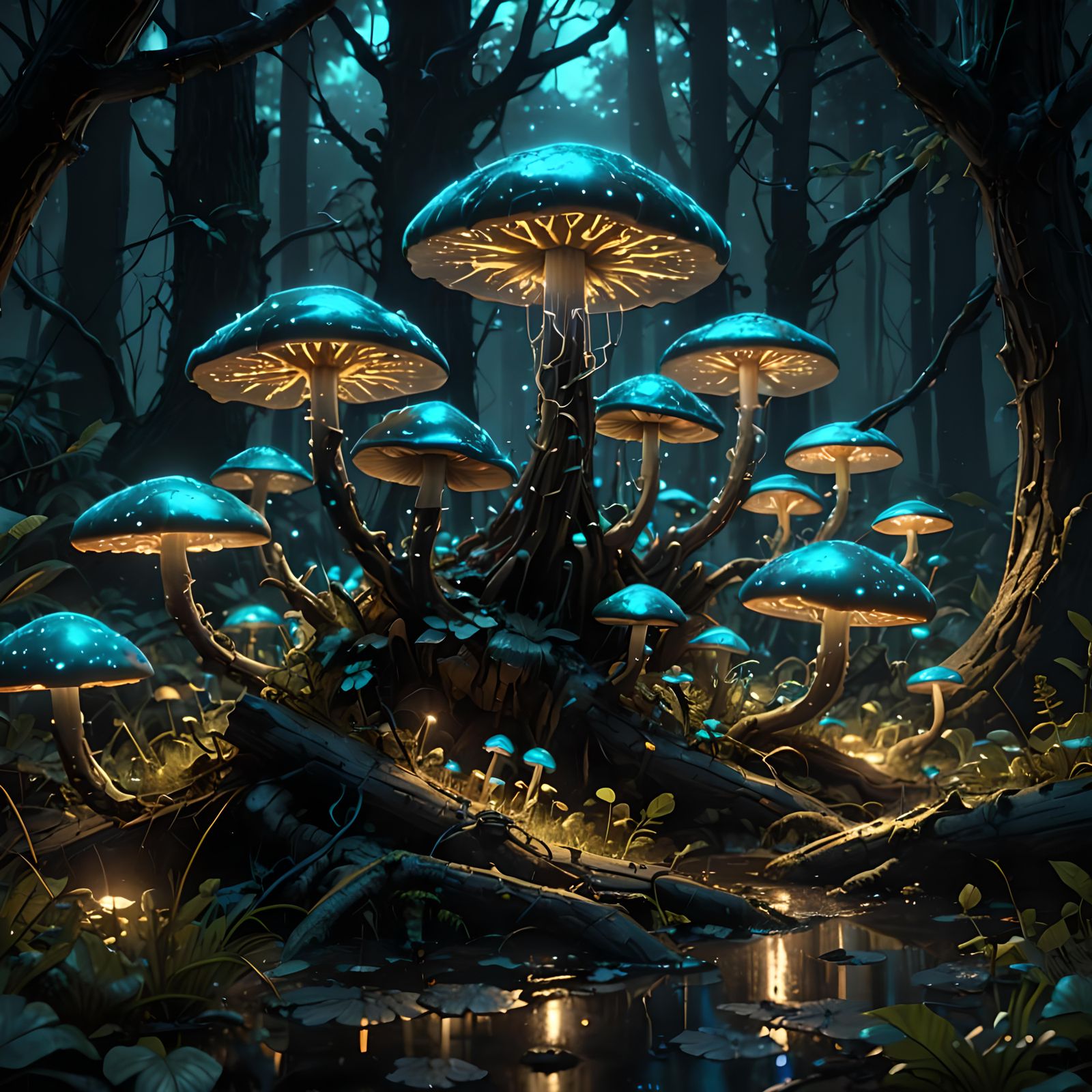 Fungi at night