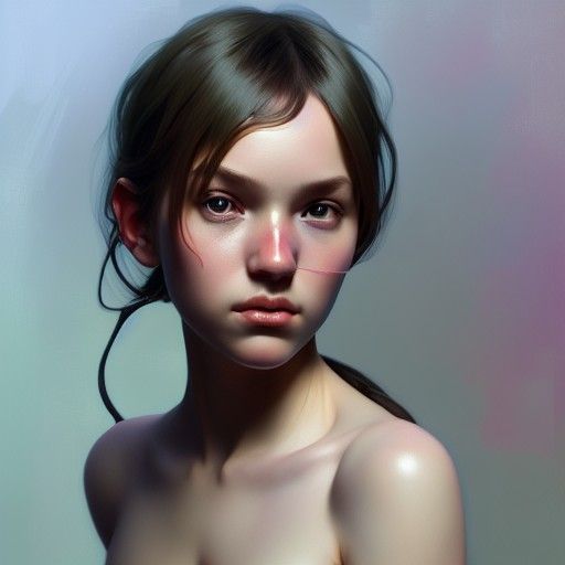 Baby face portrait, 8k resolution concept art portrait by Gr...