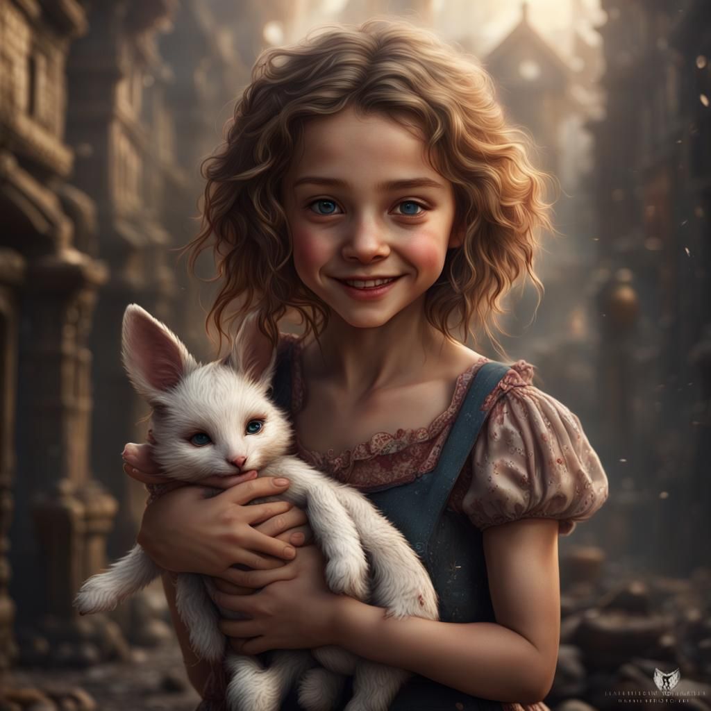 A child and her friend