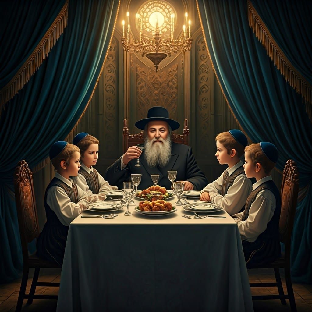 Shabbat Celebration: Lithuanian Jewish Family Blessing