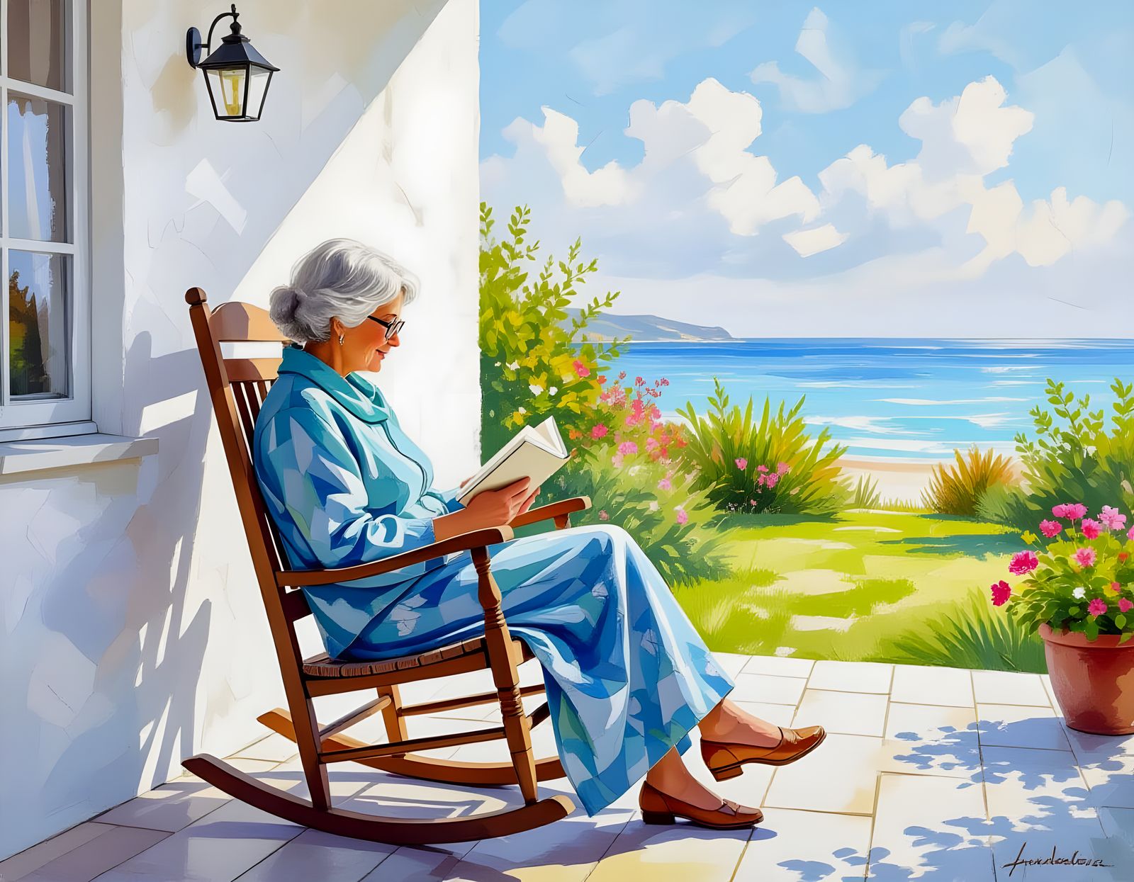 Rocking and Reading  by @DavidP