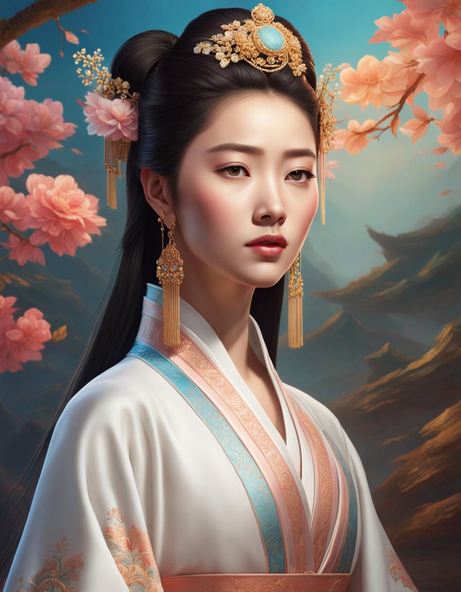 young Chinese princess - AI Generated Artwork - NightCafe Creator