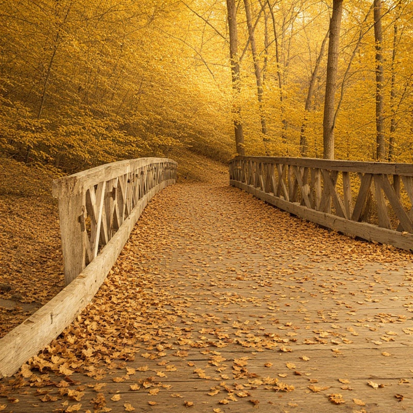 In a mesmerizing autumnal wonderland