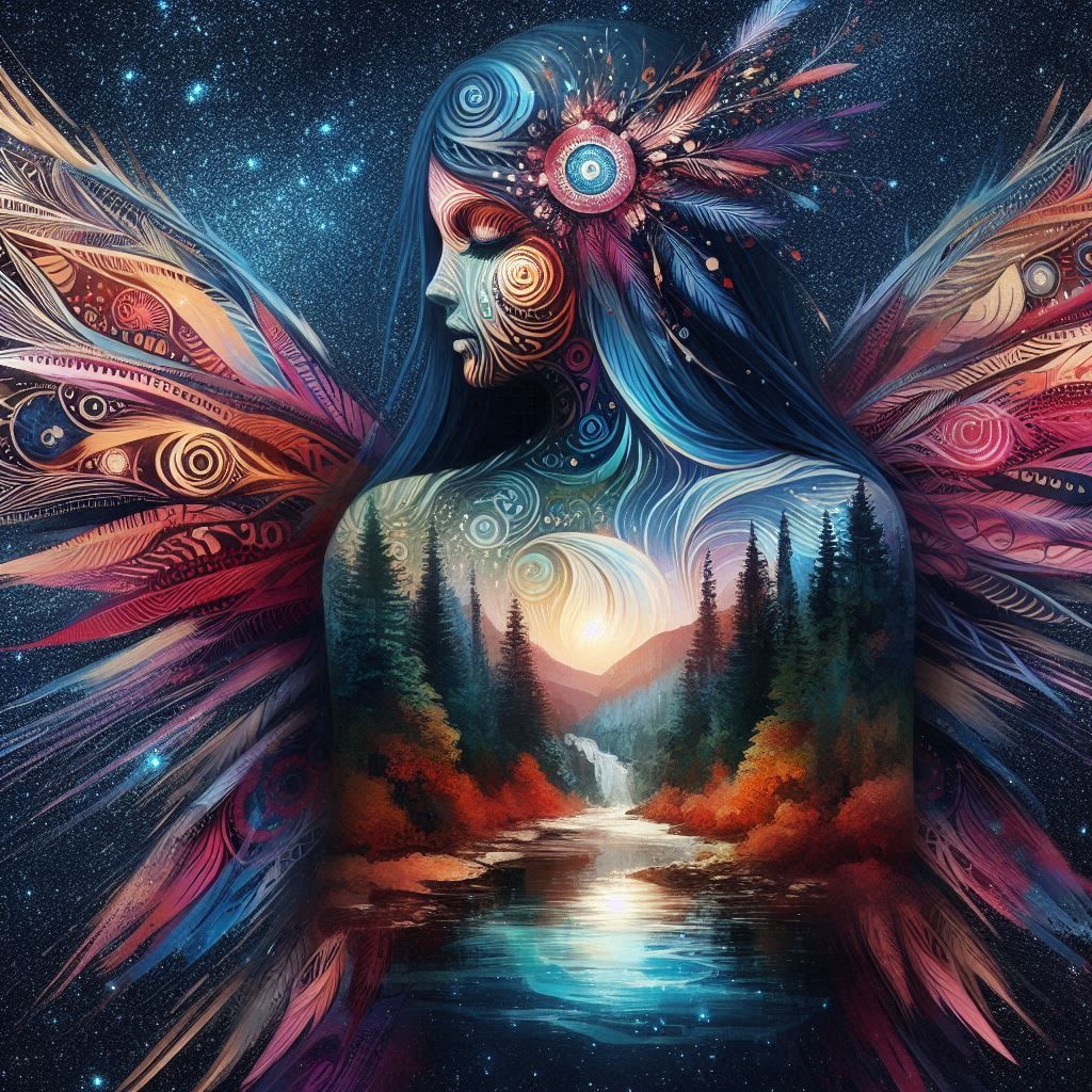 fairy. double exposure.