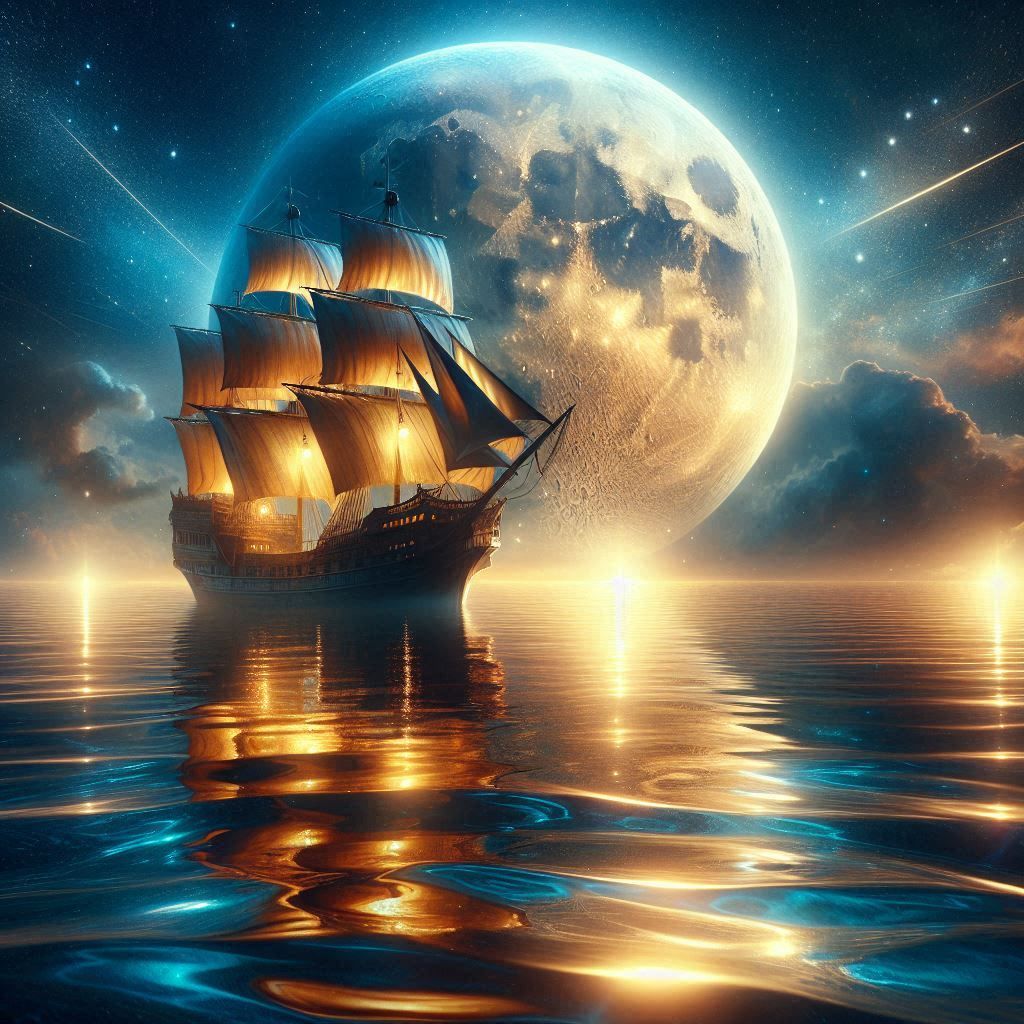 By the light, of the silvery moon