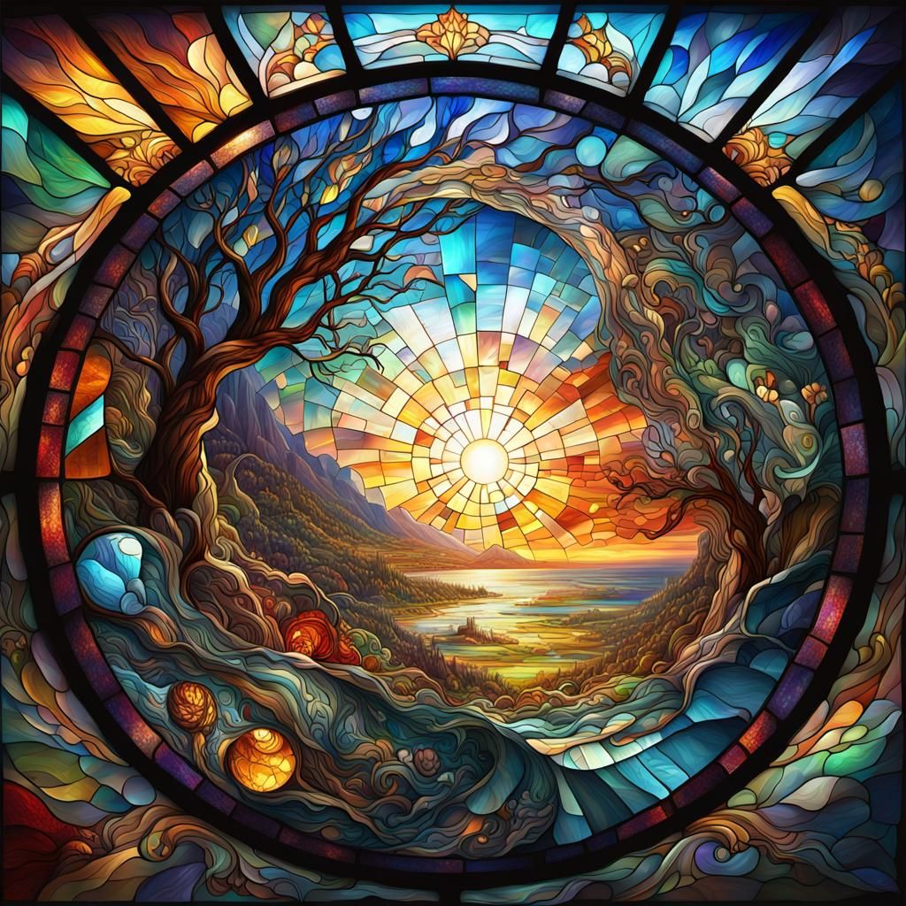 A stained glass world  by @Bigdog96rock 