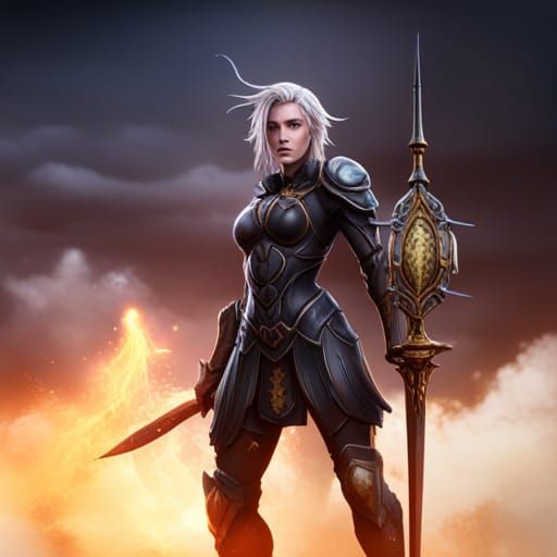 Girl in Armor - AI Generated Artwork - NightCafe Creator