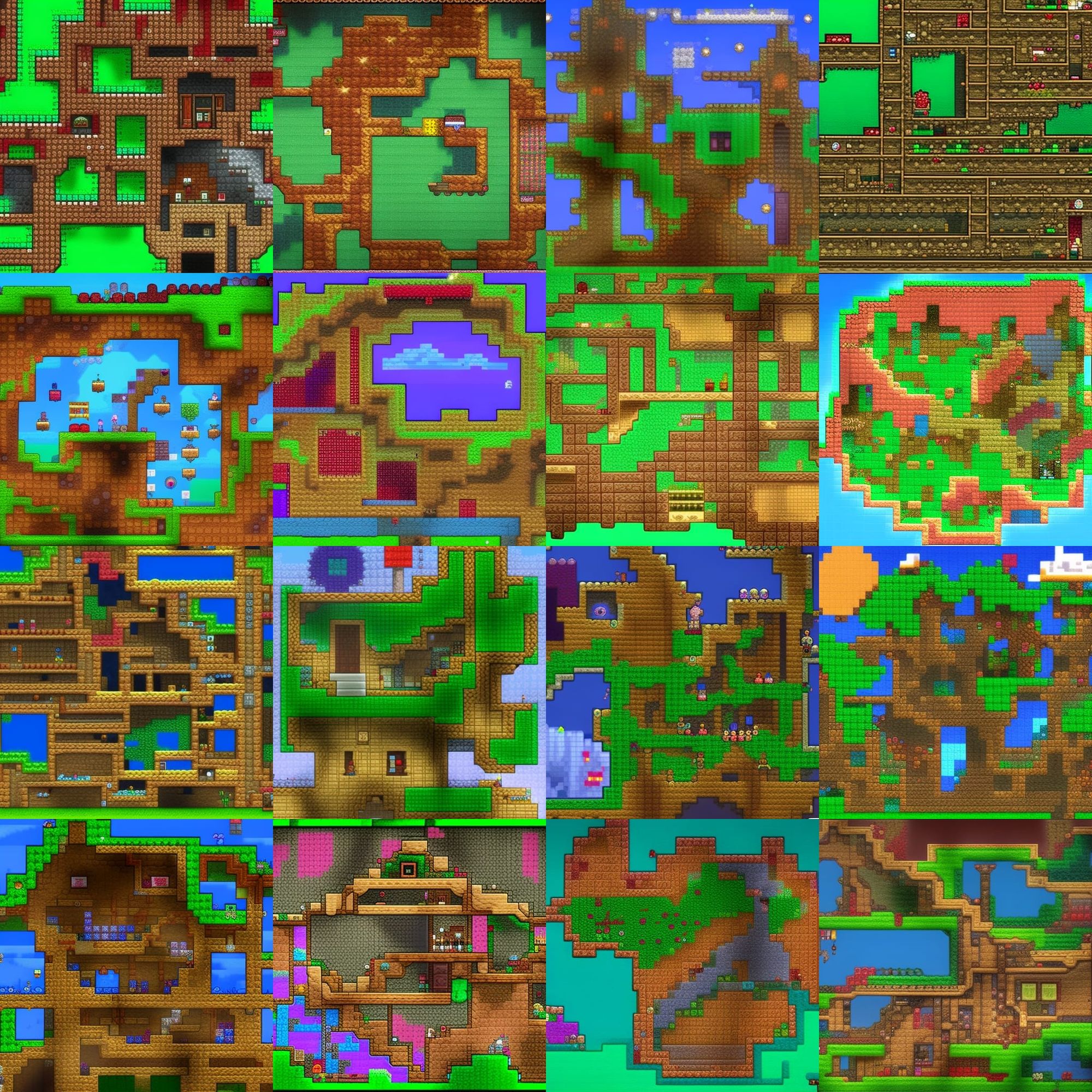 TERRARIA 2 AI Generated Artwork NightCafe Creator   Ch7x9sjXQ4mDSYnv6mTH  Grid 