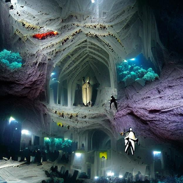 Cave diving cathedral