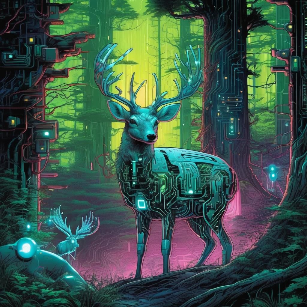 Biopunk Forest  by @Yanciepants