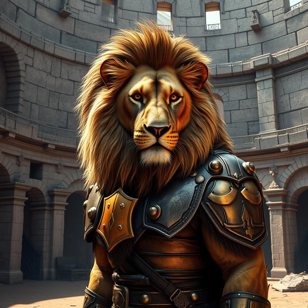 Gladiator lion