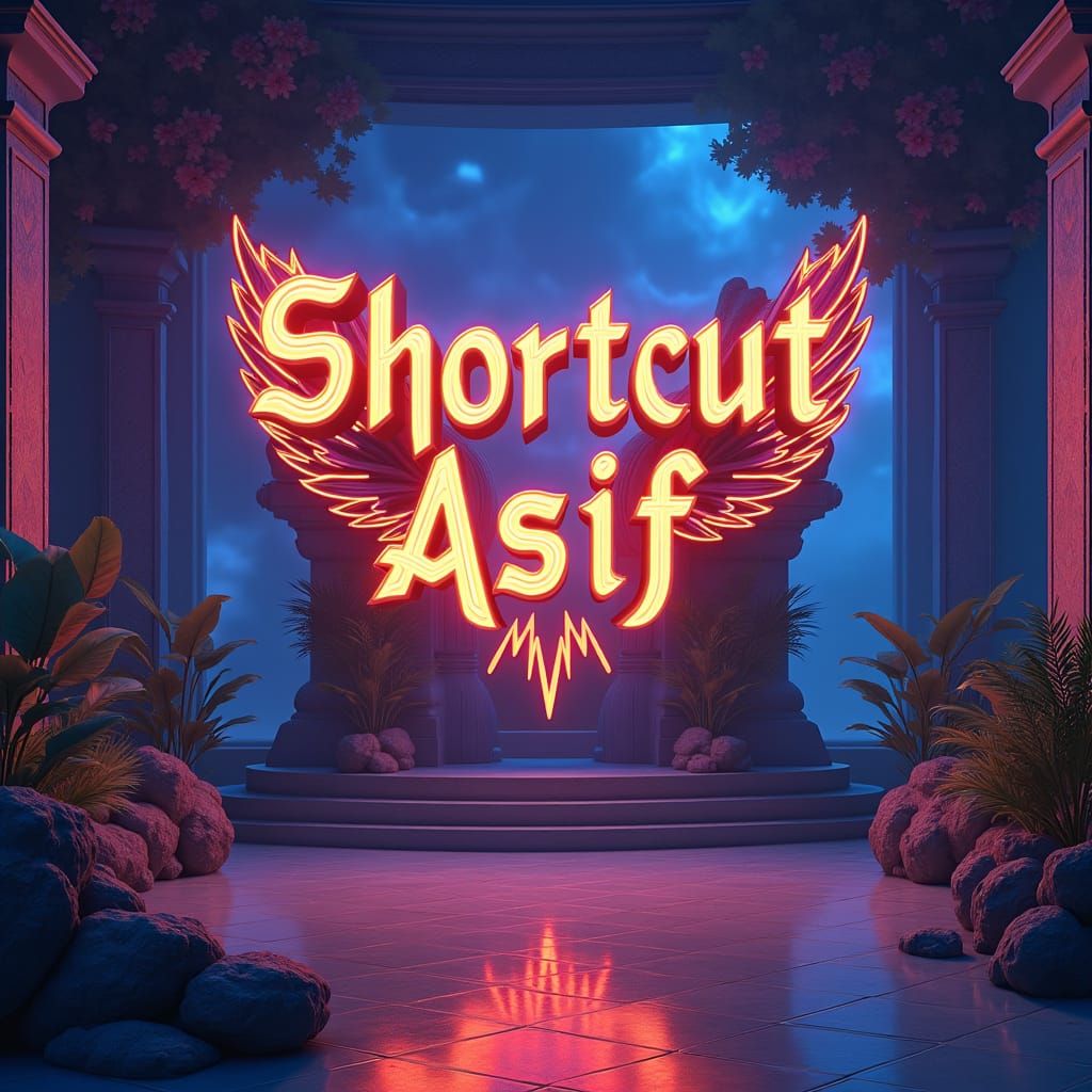 I need youtube studio background like carryminnati. Just name will be Shortcut Asif. There will be no people, no computer, no table and no...