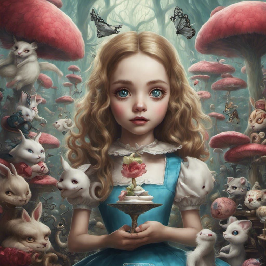 Alice in Wonderland - AI Generated Artwork - NightCafe Creator