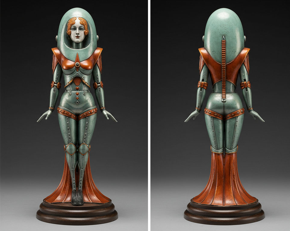 Retrofuture figurines