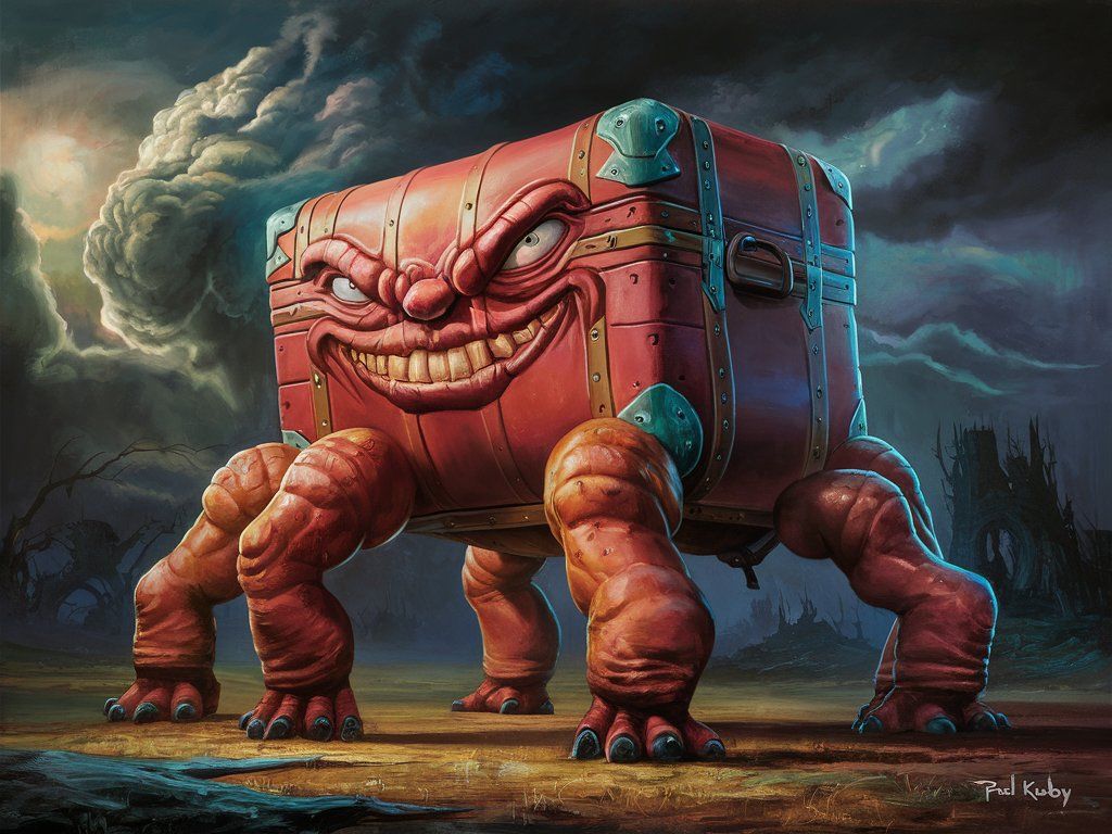 "The Luggage" from the Discworld novels by Terry Pratchett - 🥇 For originality