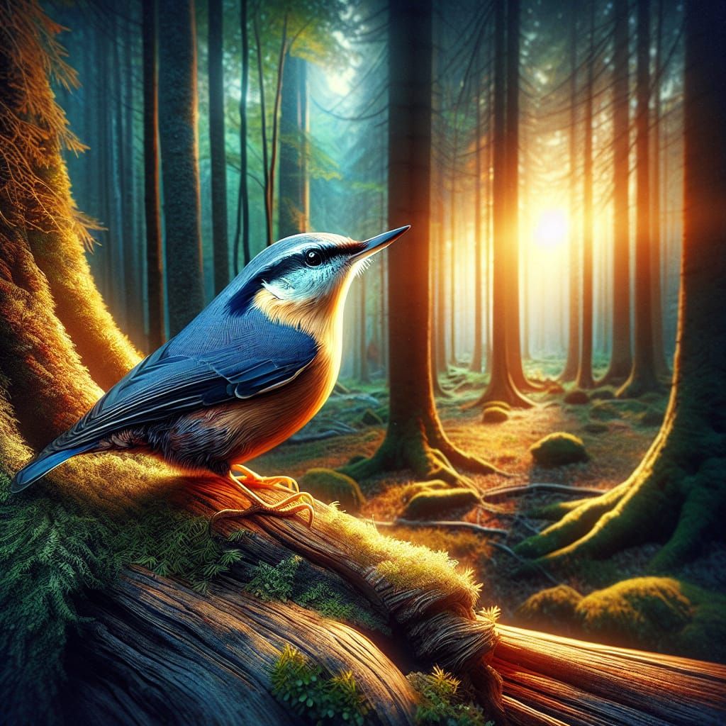 Nuthatch  by @Blackbird