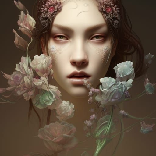 Broken Cyborg porcelain beautiful princess, 8k resolution concept art ...