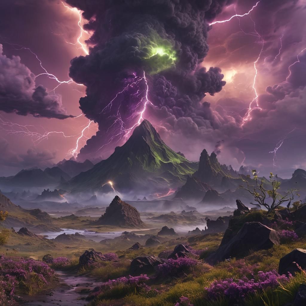 an AI generated picture of the world 1,000,000,000,000,000,000 years ago


