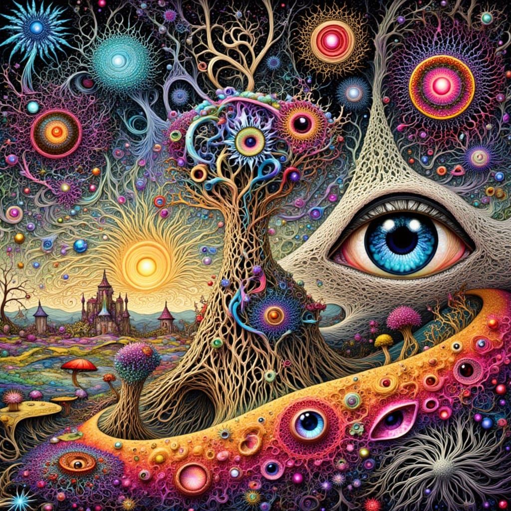 <lora:Orb Music:1.0> <lora:Golden Rays:1.0> <lora:Intricacy Vibe:1.0> <lora:Soil Soul Society:1.0> EXTREMELY ABSTRACT WHIMSICAL PATTERNED ST...