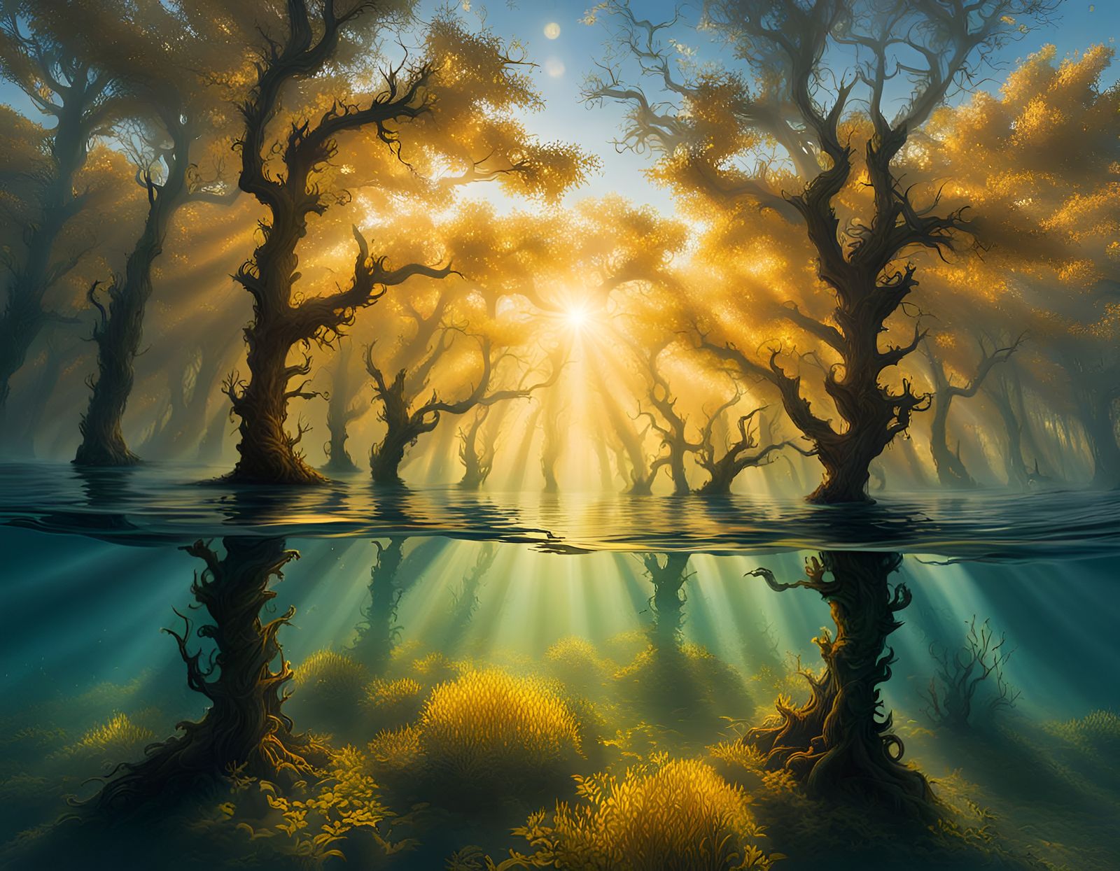 Out of the Water into the Sun  by @Marcin Jałocha