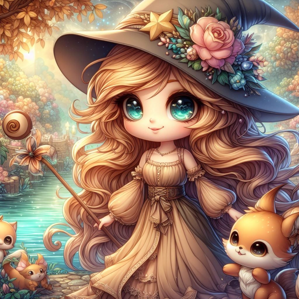 Cute Golden witchling