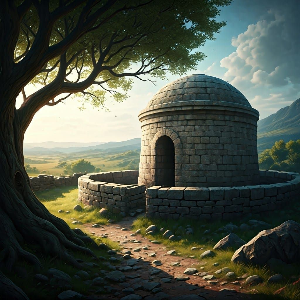 Majestic Stone Structure Inspired by Rachel's Tomb