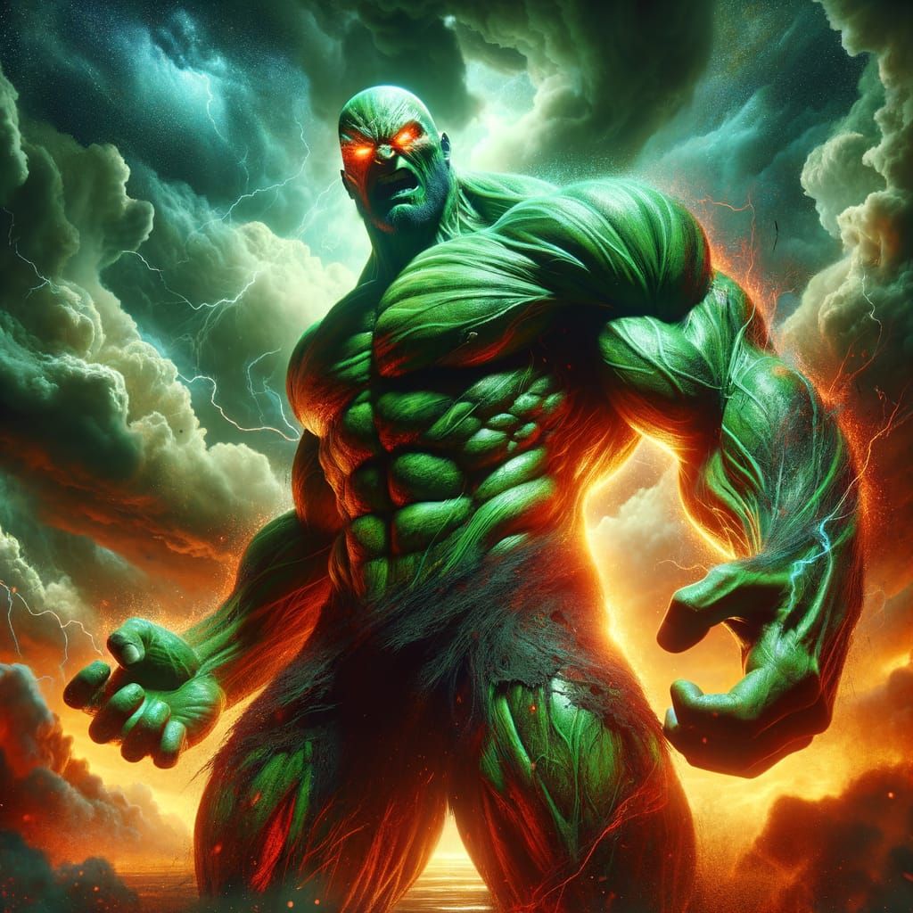 possessed hulk - AI Generated Artwork - NightCafe Creator