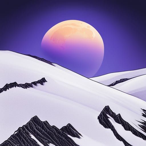 side to side dark moutains, hyperdetailed backlighting white...