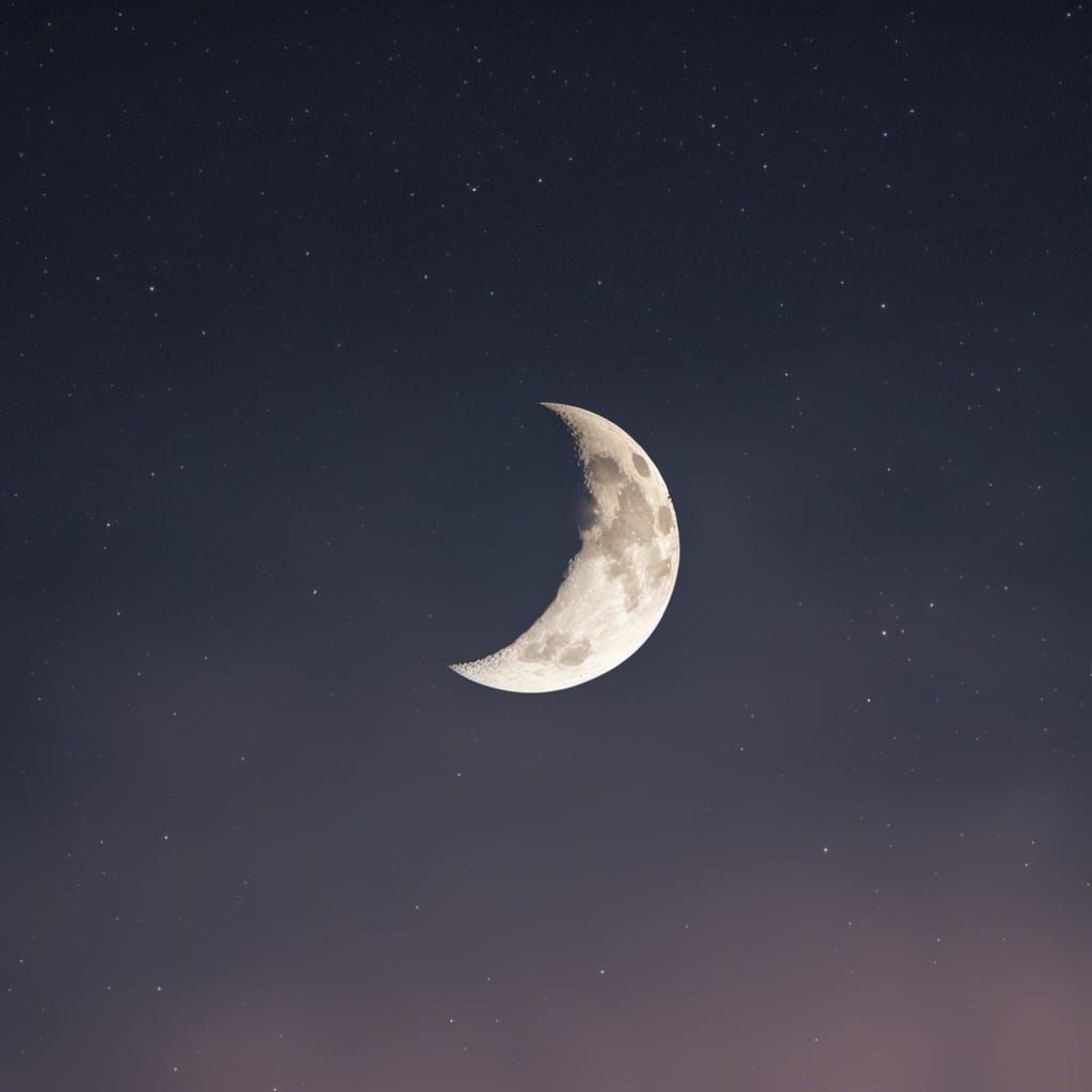 Crescent Moon - AI Generated Artwork - NightCafe Creator