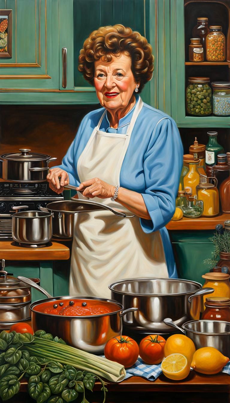 Julia Child 02 - AI Generated Artwork - NightCafe Creator