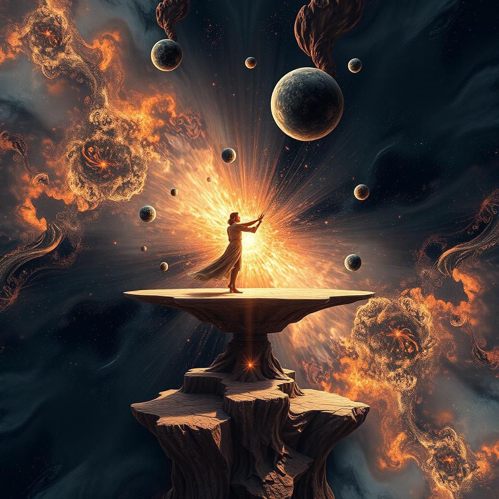 Equilibrium established, quantum explodes fractal   by @Tim