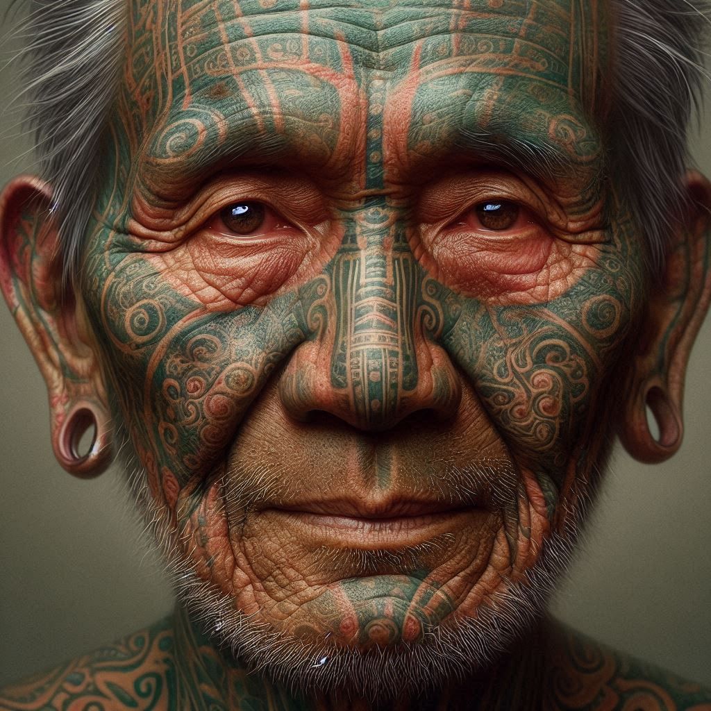 Oil Painting - Indigenous Borneo Iban