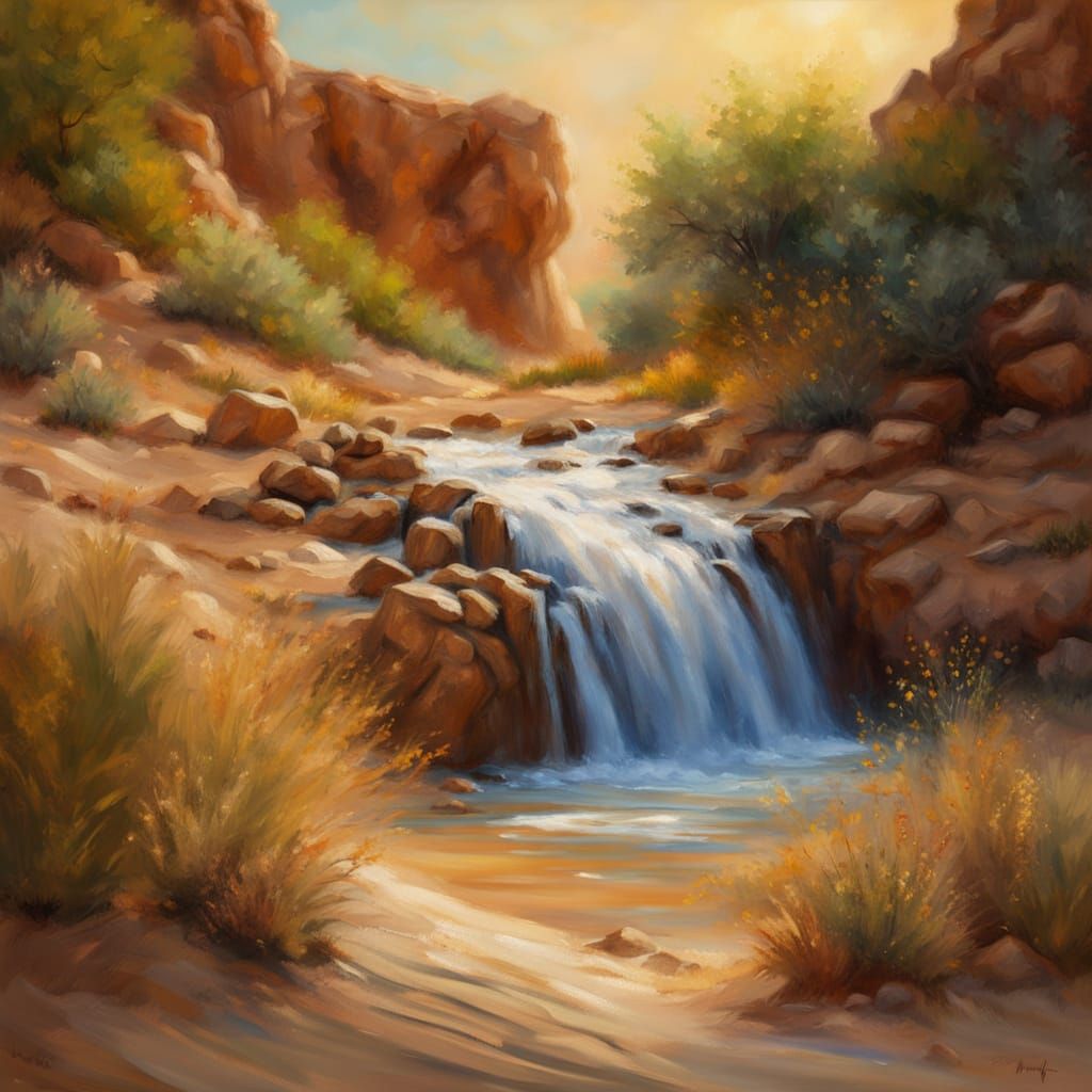 Waterfall in The Desert 2