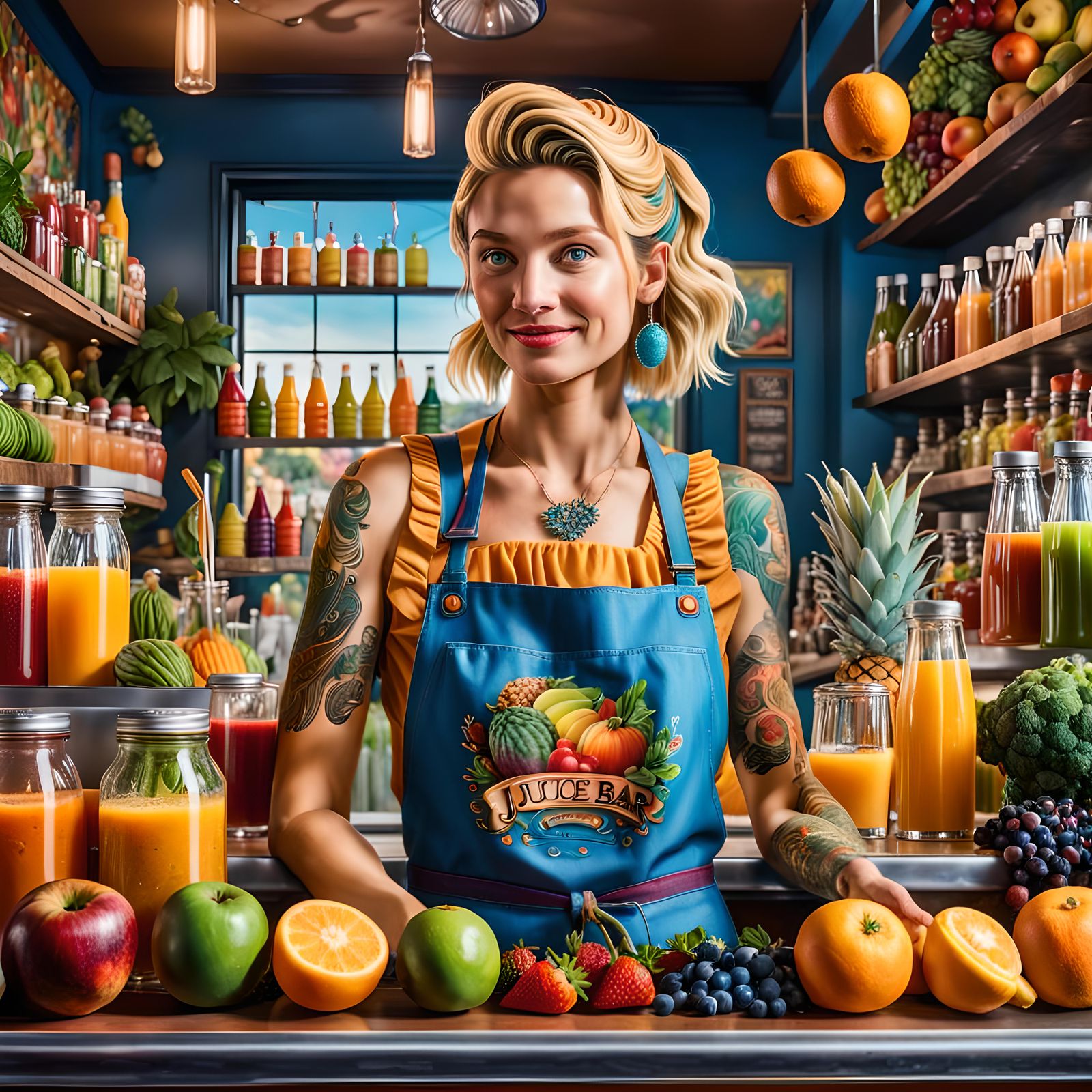 Bartender at the Juice Bar  by @Holy Hearted Fool For Love