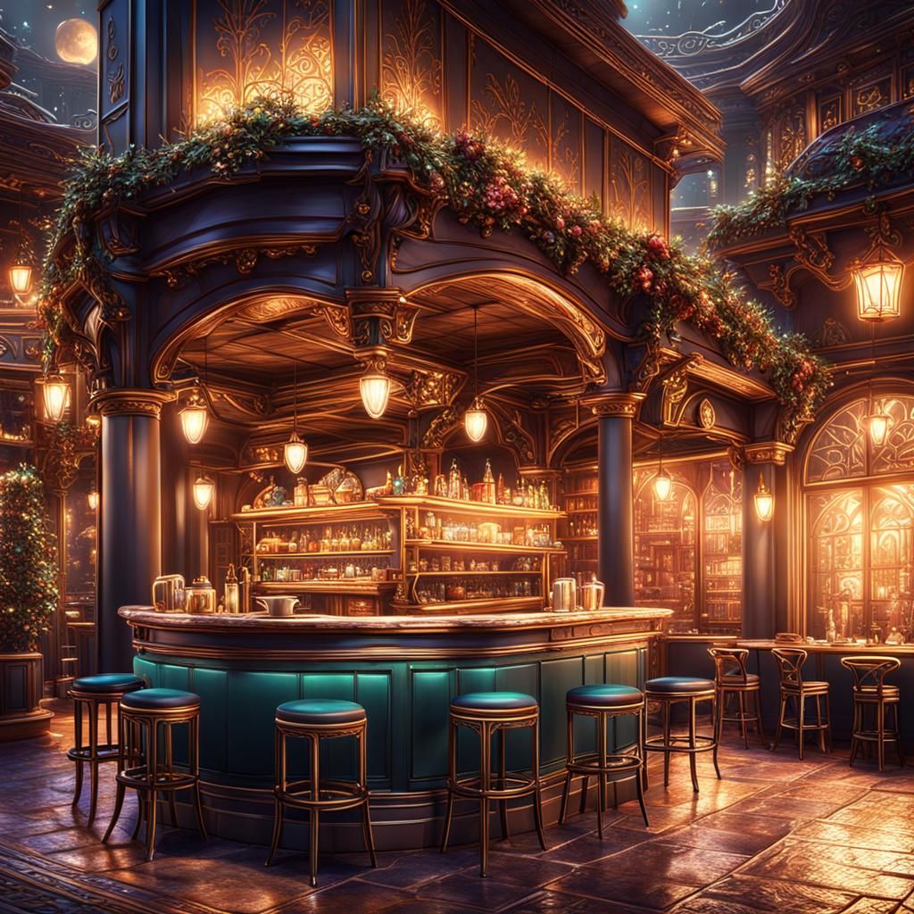 night cafe cozy luxury - AI Generated Artwork - NightCafe Creator