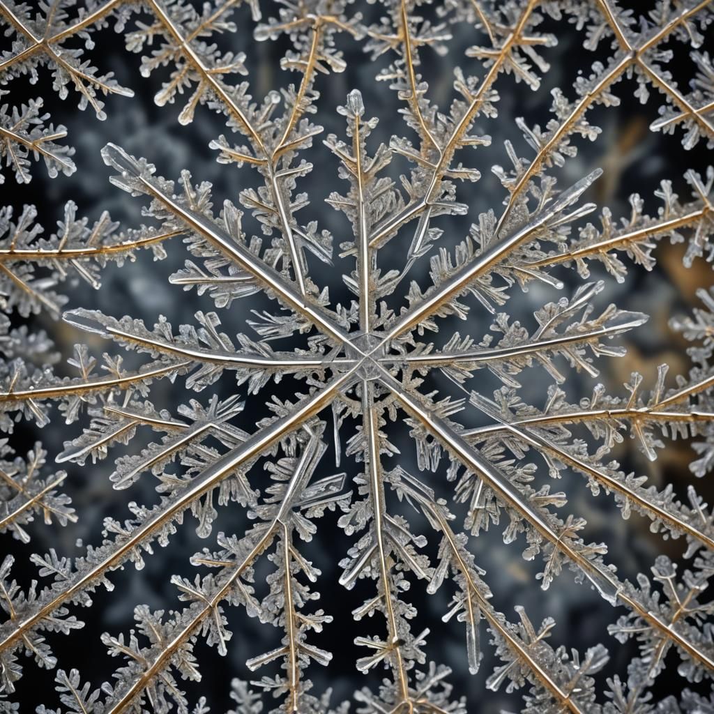 Maco photography, microscopic snowflakes, complex crystals, detailed ...
