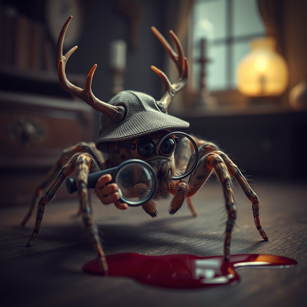 Arachnid Sherlock Holmes  by @Priscylla 