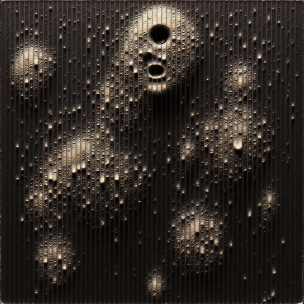 Gothic Prophet in Flesh as Dark Sci-Fi Art