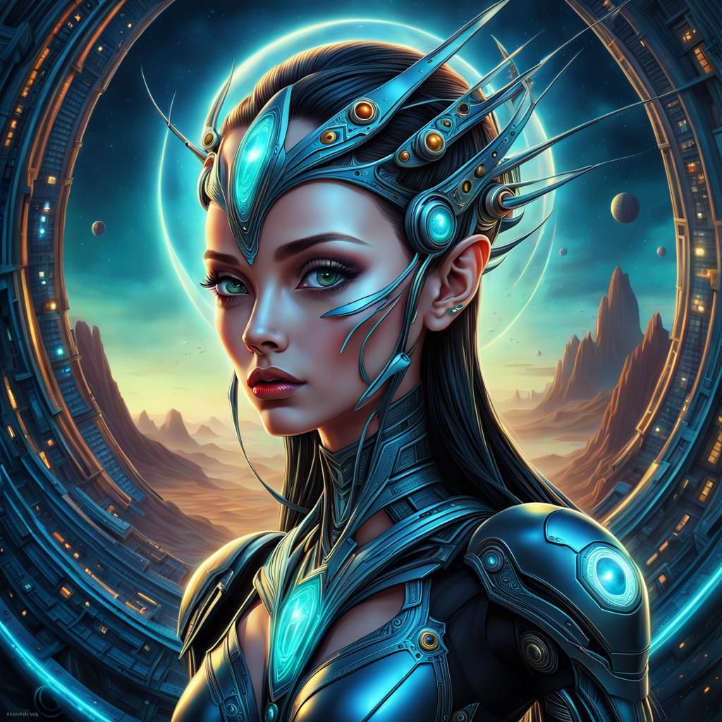 Cyborg Princess  by @Yulia 