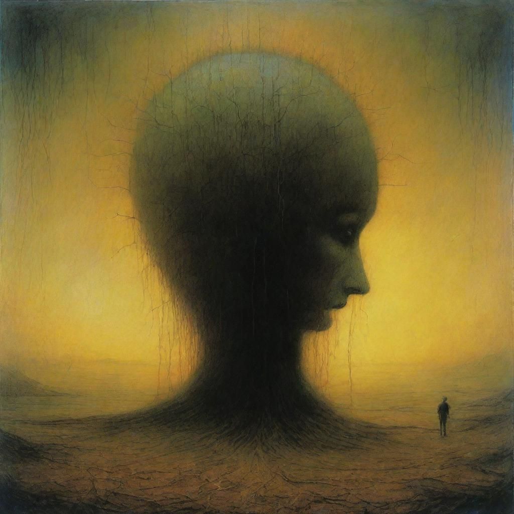 Galaxy by Zdzislaw Beksinski - AI Generated Artwork - NightCafe Creator