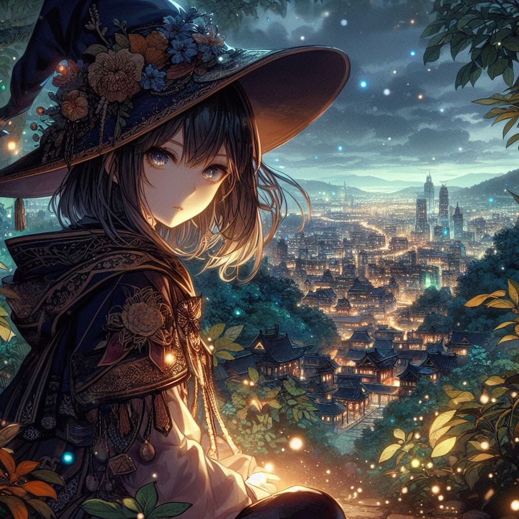 Something Witchy Above the City