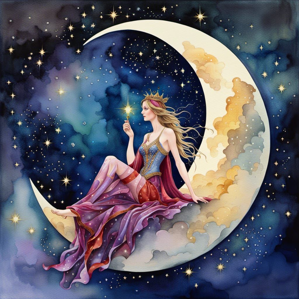 Fairy moon - AI Generated Artwork - NightCafe Creator