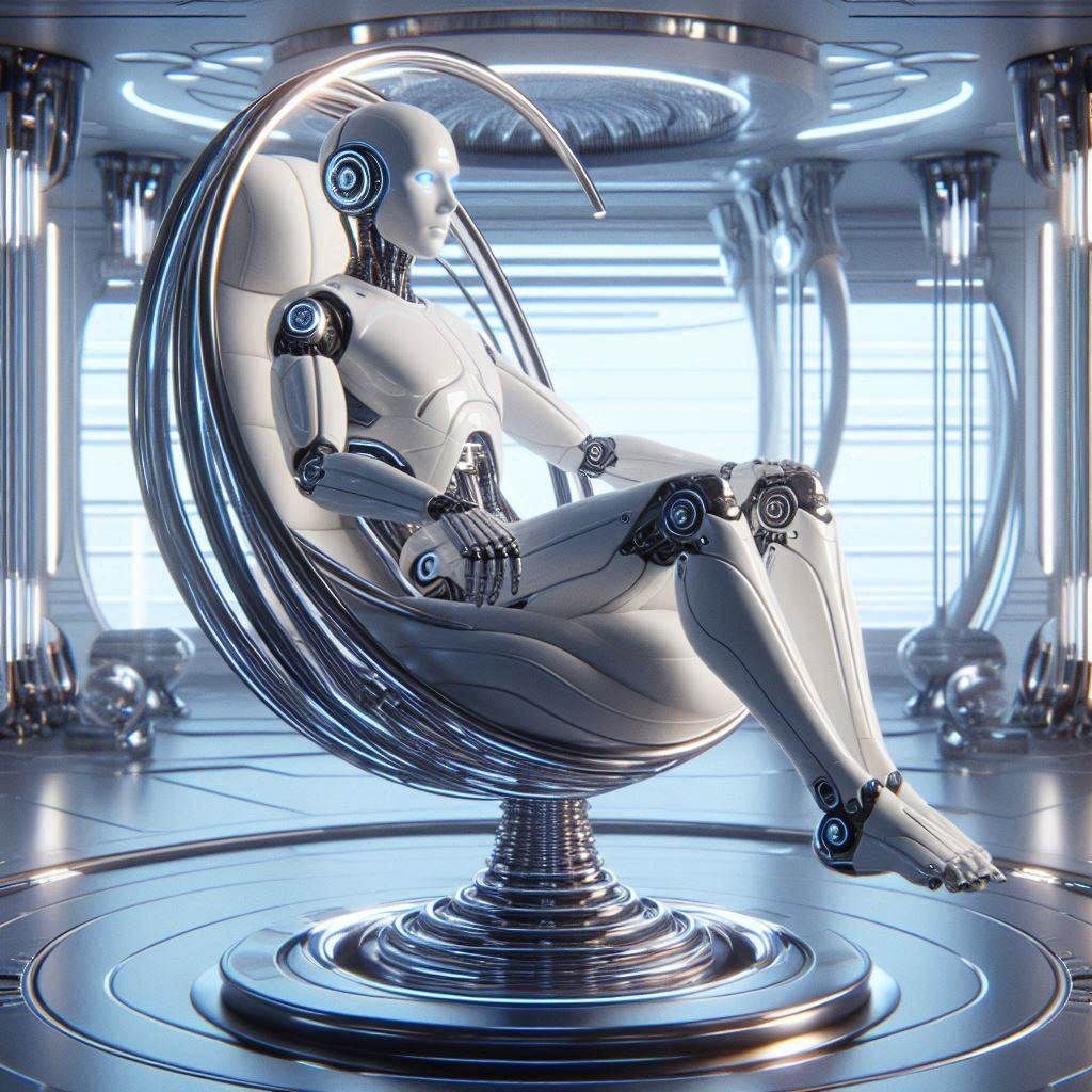 Android in rocking chair 2